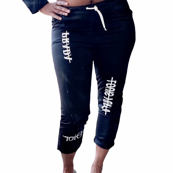 Designer names crossed out Lounge suit. Super cute - Picture 3 of 6